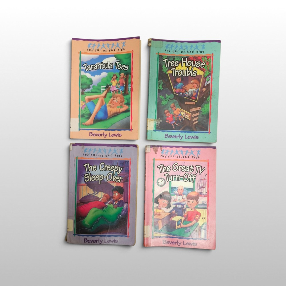 Kids Beverly Lewis Cul-de-sac Kids Book Lot Paperback Vintage Multi OS Stories